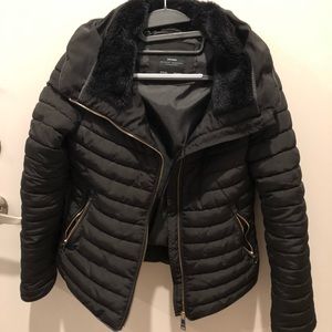 Zara Puffer Jacket Black S